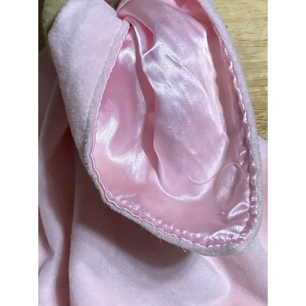 Carters Child of Mine Pink Lovey Monkey Sweet Cupcake Rattle Head Satin Security
